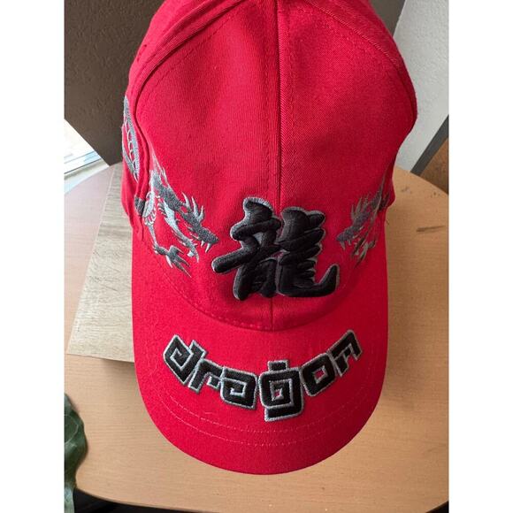 Red Dragon Embroidered Ballcap - Picture 5 of 7